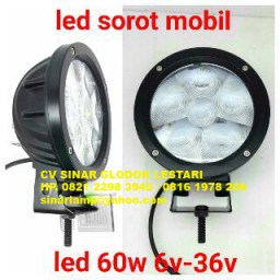 Lampu LED Sorot Mobil 60W 6V-36V